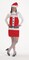 The Costume Center Red and White Christmas Apron with Matching Hat - Adult One Size Fits Most